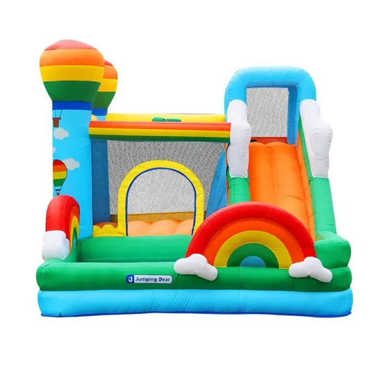 E01-Giant Inflatable Party Castle with Slide and Ocean Balls