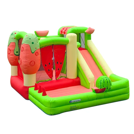 A06-Watermelon Colorful Outdoor Inflatable Castle with Water Slide